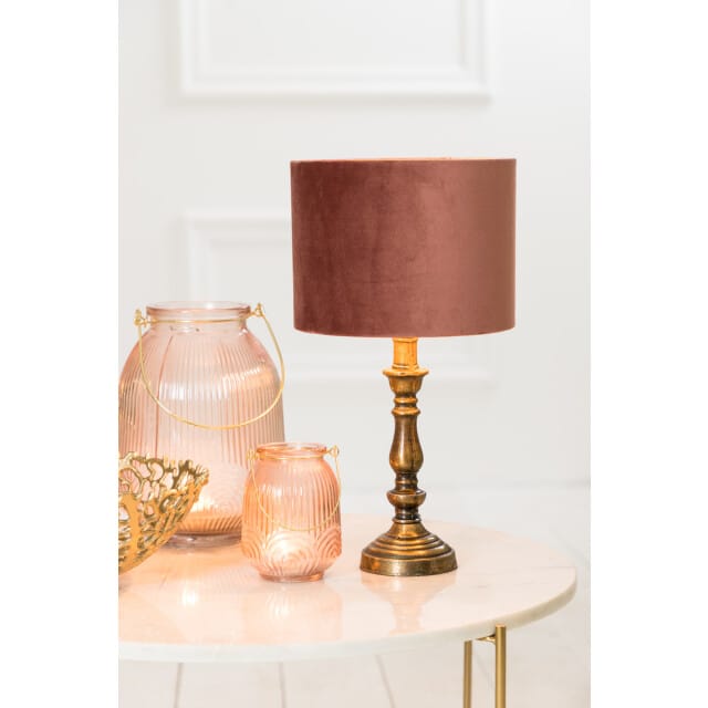 Light & Living Tafellamp Helga 22cm - Antiek Brons (excl. kap)
