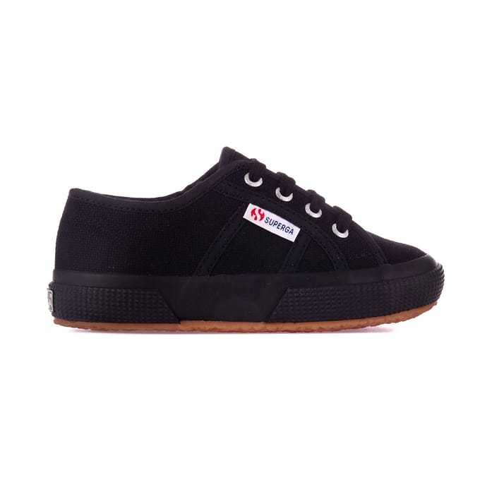 Superga Kinderen/Kinderen 2750 Jcot Leather Trainers (Volledig zwart)