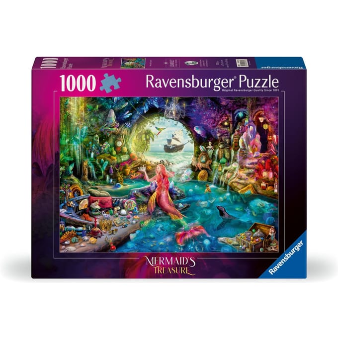 Ravensburger puzzel Mermaid's Treasure - Legpuzzel - stukjes