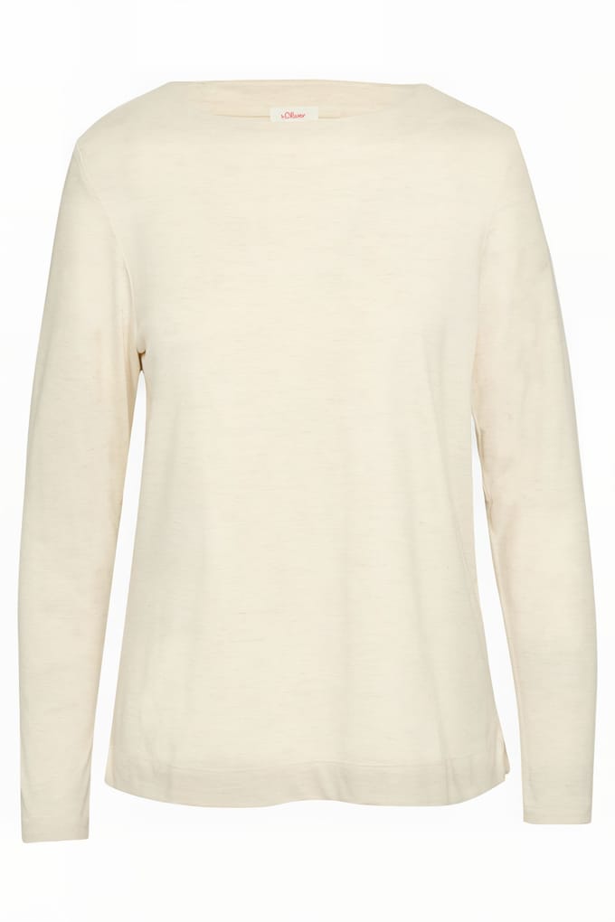 s.Oliver  T-shirts Beige Größe: 42 | Longsleeves Outlet | Damen | Braun