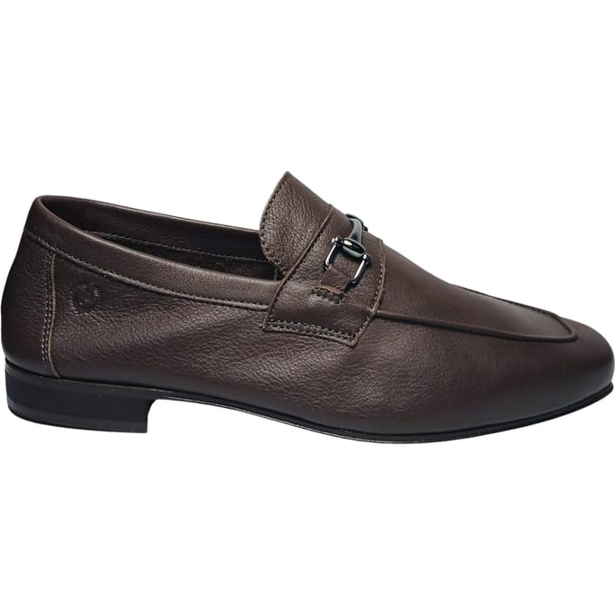 pb10351C9evie301 Pollini Man Bruin leer