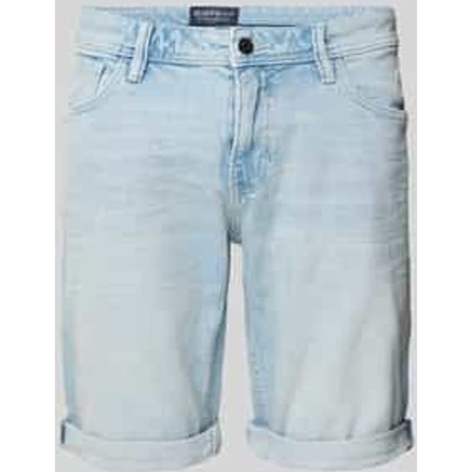 Slim fit bermuda van katoenmix, model 'PIERS'