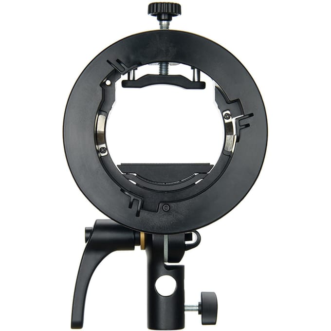 Godox S2 Draagbare Flitser S-type Houder Speedlite Beugel met Bowens Mount voor Godox V1 Serie V860II zwart