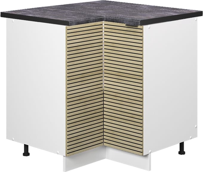 Vicco Fame-Line Hoekkast – 80.5 cm, WB Antraciet Eiken paneel