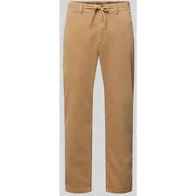 Tapered fit corduroy broek met structuurmotief