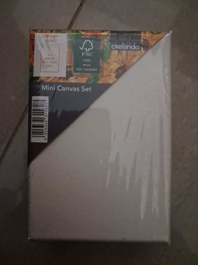 Crelando Mini canvas 3-delig - 10 x 15 cm
