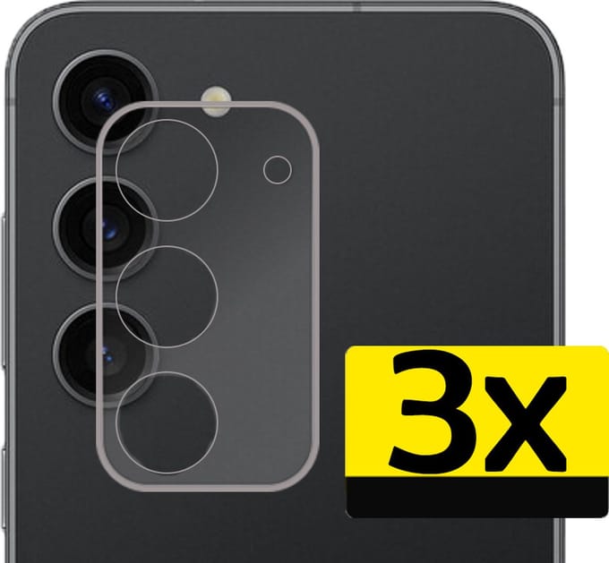 Camera Lens Protector - Geschikt voor Samsung Galaxy S23 Plus - 3 Stuks - Camera Screenprotector - Beschermglas - Gehard Glas - Tempered Glass - Screen Protector