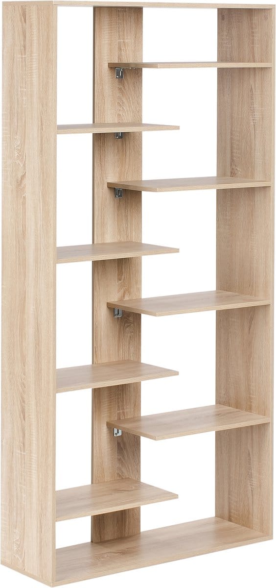 FONTAS - Boekenkast - Lichtbruin - Spaanplaat