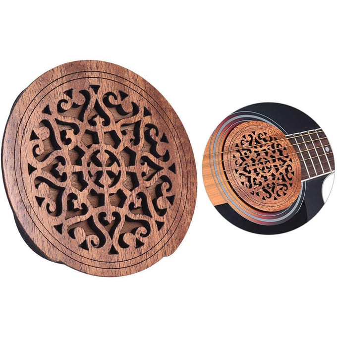 Gitaar Houten Klankgat Afdekking Blok Feedback Buffer Mahonie Hout Heet 4