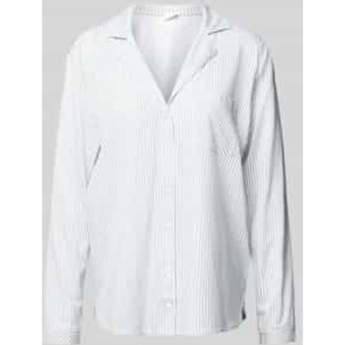 Loose fit pyjamabovendeel van mix van katoen en viscose