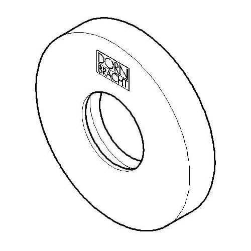 Dornbracht rosette for wall spout 092722503-00