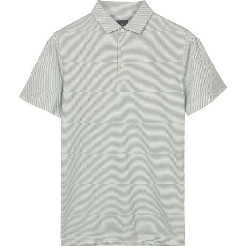 Baileys Polo Yarn Dyed Small Stripe Soft Green / male