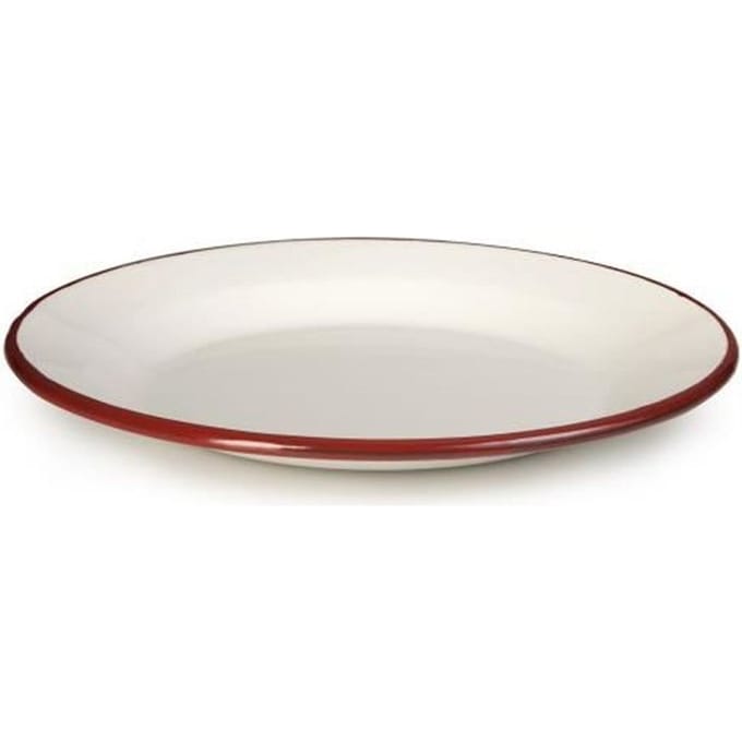 IBILI 908122 Plat bord, Papier, Wit/Rood, 22 x 22 x 2 cm