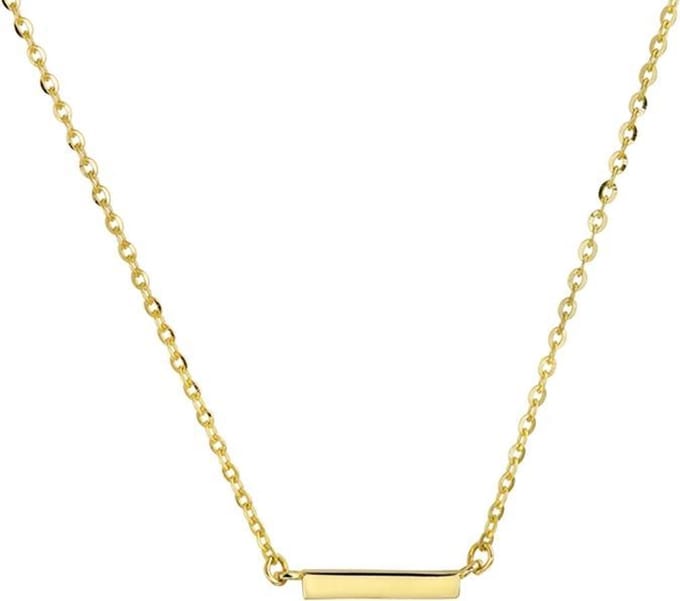 Sparkle14 Ketting Balkje 1,0 mm 41 + 4 cm - Goud