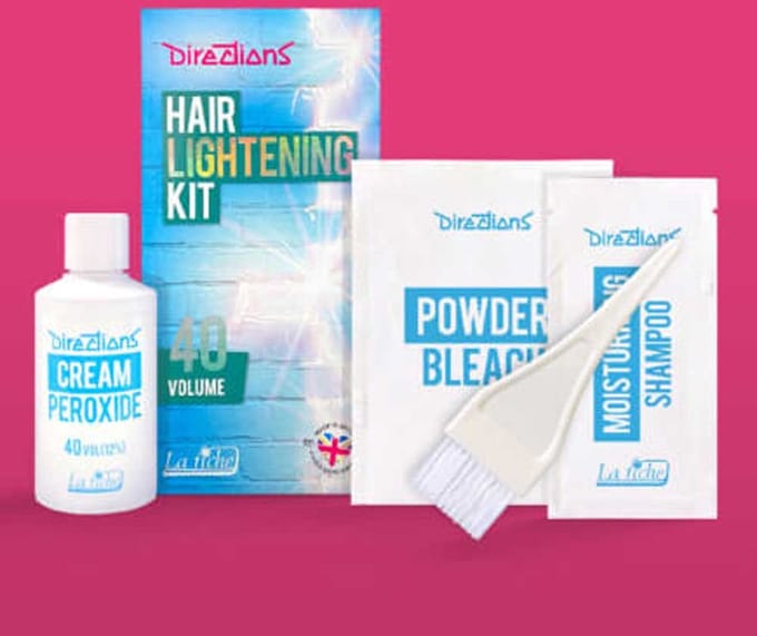 Haar bleekmiddel kit 40 Vol. Bleach kit - Directions