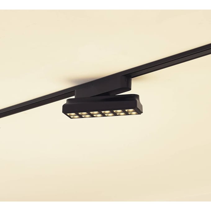 Lindby LED-strip 48 V Lumaro, zwart, 12 punten, dimbaar