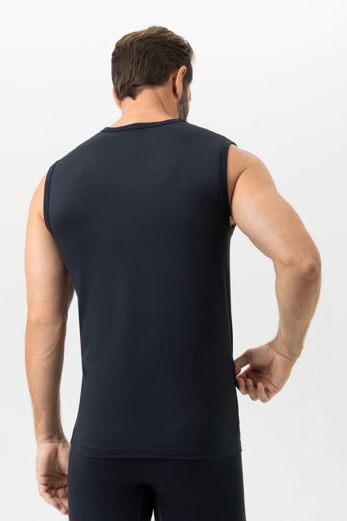 Muscle shirt Serie Iconic Modal Marineblauw