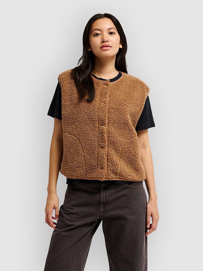 Quiksilver Cropped Bodywarmer bruin