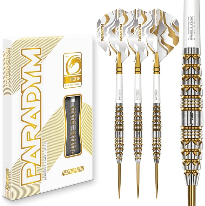 Red Dragon Paradym Gold Torpedo 90% - Dartpijlen
