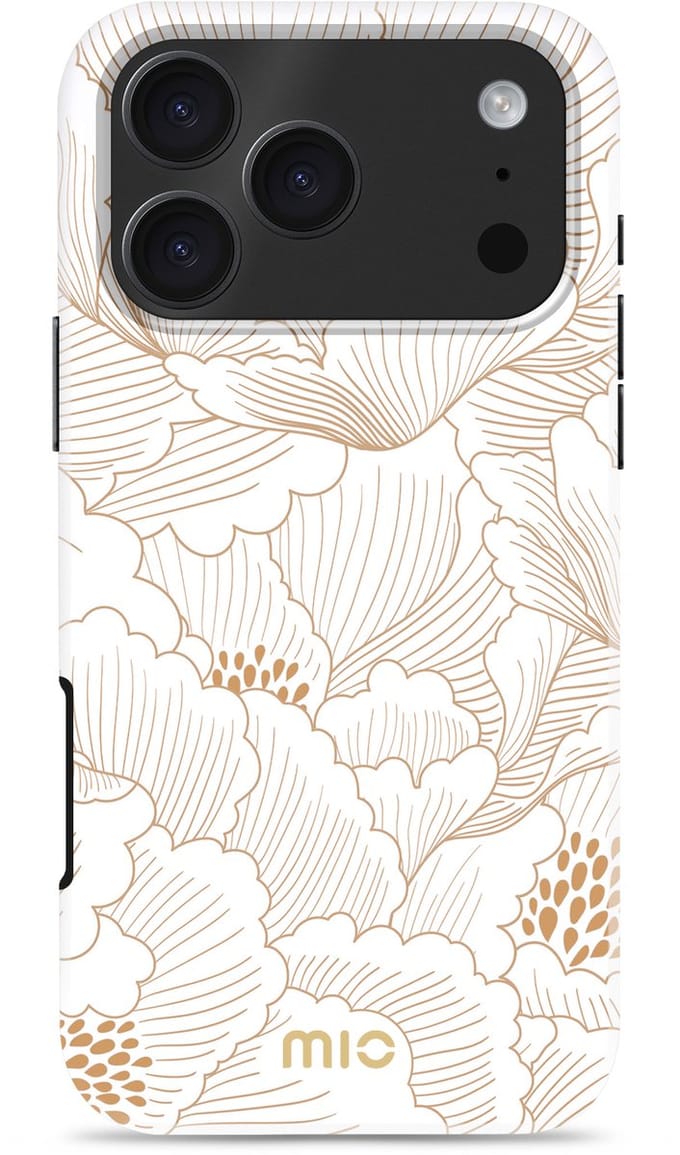 MIO by Mobilize White Roses - Geschikt voor iPhone 17 Pro Max - Geschikt voor MagSafe opladen