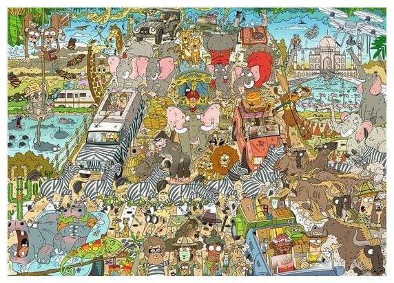 Ravensburger puzzel Safari - Legpuzzel - 1000 stukjes