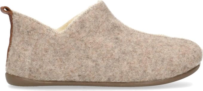 Manfield - Dames - Beige pantoffels - Maat 36