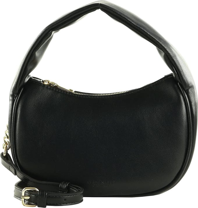 SEIDENFELT MANUFAKTUR Handtas Schoudertas Handbag Black / Gold Zwart