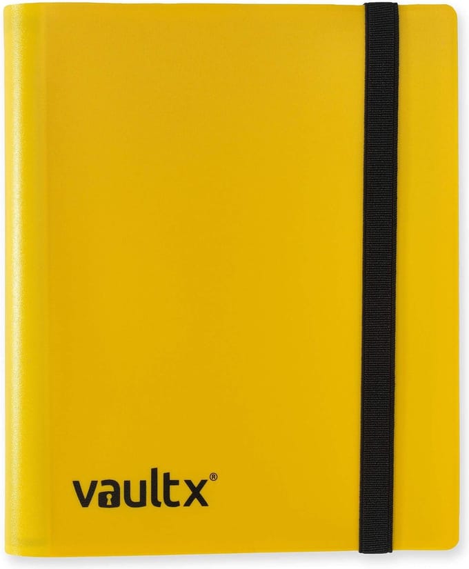 Vault X 4-Pocket Strap Binder - Verzamelmap - 160 Kaarten/Geel