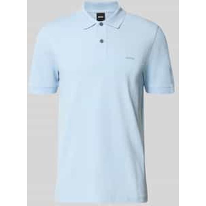 BOSS Pallas regular fit polo - pique - lichtblauw