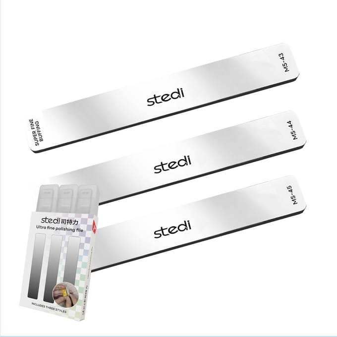 Set polijstvijlen - Vijlen voor modelbouw - Voor precisiepolijsten - Glazen polijstoppervlak - Lengte 12.2 cm