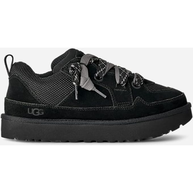 UGG® Lo Lowmel for Men in Black, Size 6, Suede/Recycled Materials/Textile