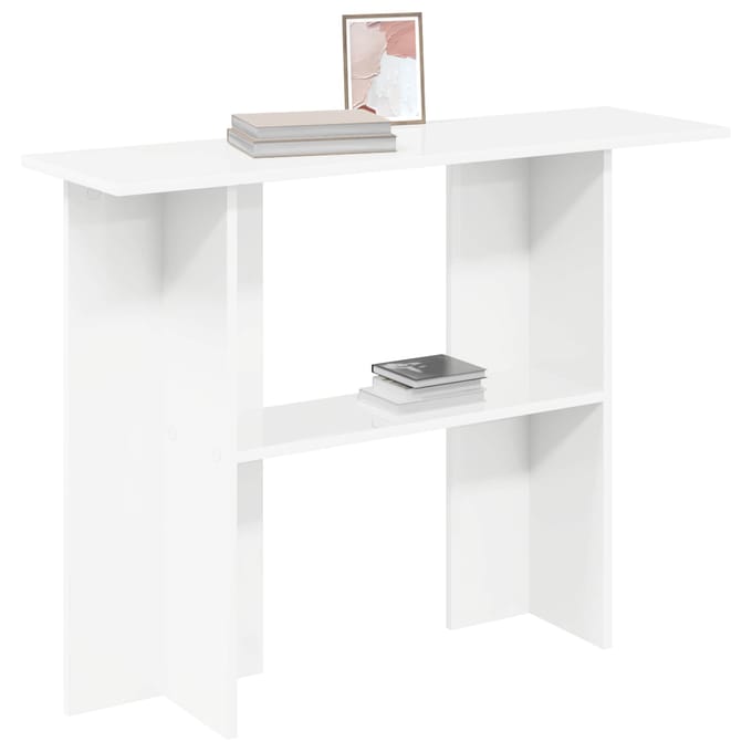 vidaXL - Wandtafel - Wit - 100 - x - 30 - x - 75 - cm - Bewerkt - hout