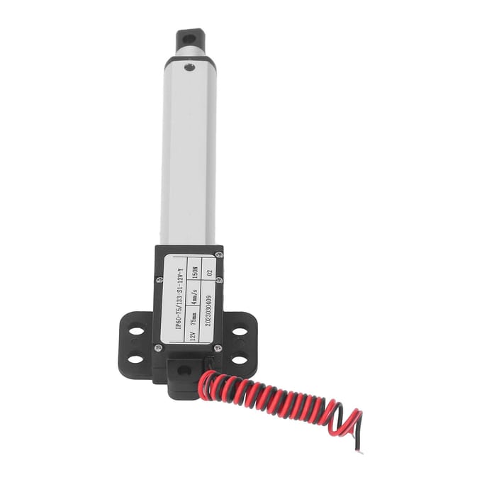 Actionneur Linéaire Électrique Micro 150N Actionneur de Mouvement Mini Électrique Multi-Protection Course 75mm 12V Type 1