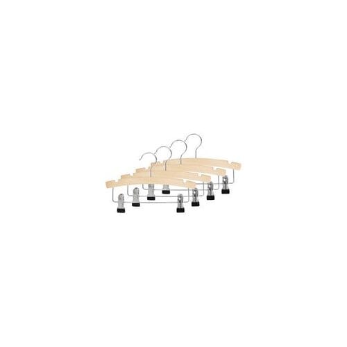 Prénatal kledinghanger hout met klem 4 stuks Onbehandeld/Naturel unisex