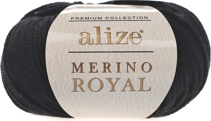 Alize Merino Royal Black 60 Pakket 5 x 50 Gram
