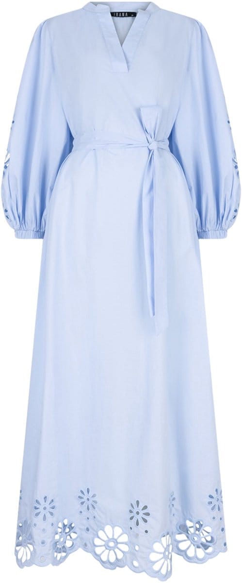 Ibana Diviana Long Dames - Jurk - Lichtblauw - Maat 38