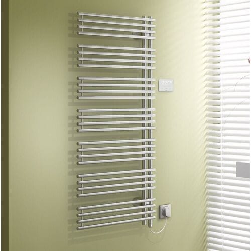Kermi Diveo-E bathroom radiator 60 x 4.6 x 132 cm incl. electric set WKS right DVE1A1300602DXK