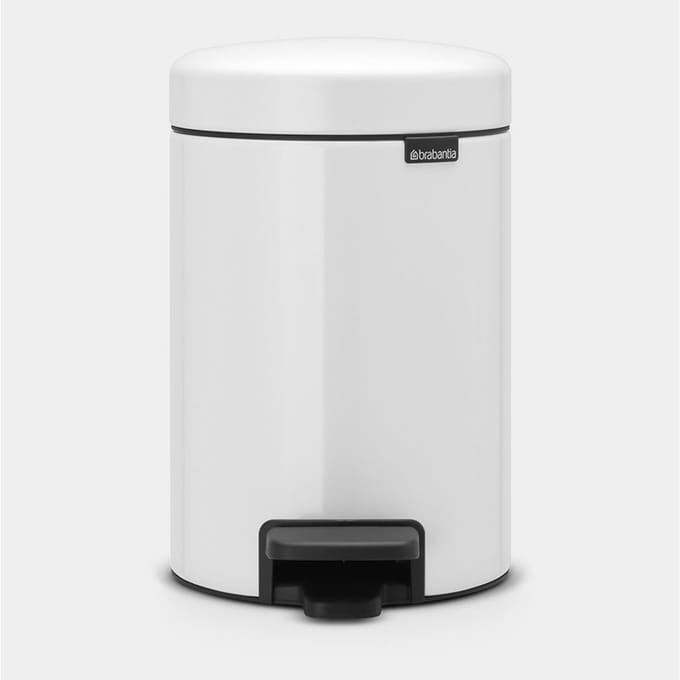 Brabantia NewIcon Prullenbak - 3 liter - Badkamer - White
