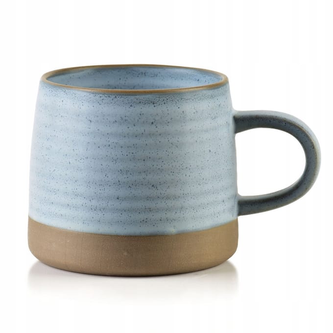 MONDEX BASIC NATURE Keramische Mok - Blauw, 400ml, 14x9x9cm