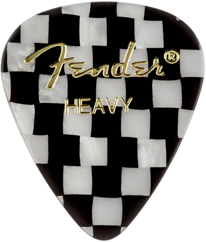 Fender Picks 351 Checker Heavy 12er Set Premium Celluloid - Plectrum set