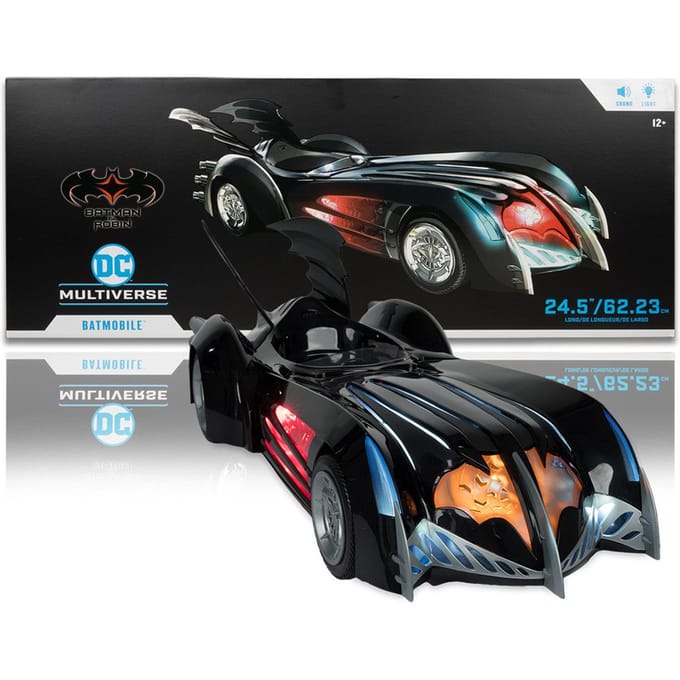 DC MULTIVERSE VEHICLES - BATMOBILE WITH L&S (BATMAN AND ROBIN)