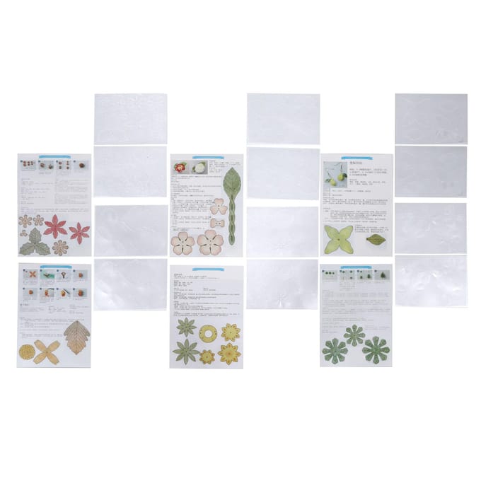 12 Stuks Krimpvellen BOPS Hands On Vermogen Semi-Transparant Krimpfolie voor Sieraden white