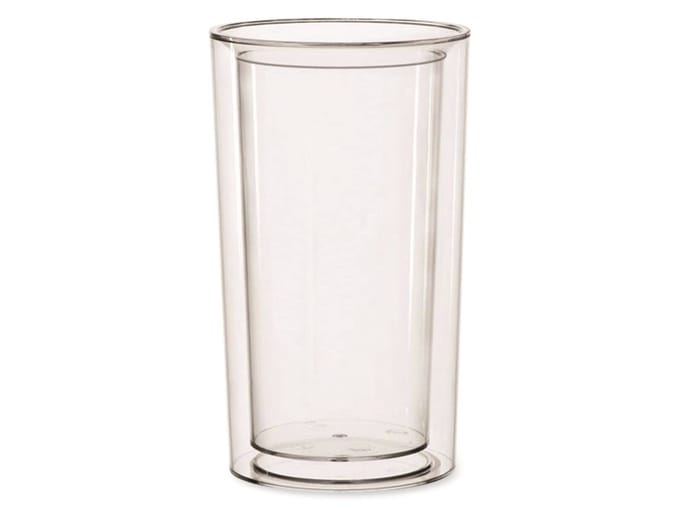 APS Pure flessenkoeler - transparant - dubbelwandig SAN - hoogte 23 cm - binnen Ø 10,5 cm