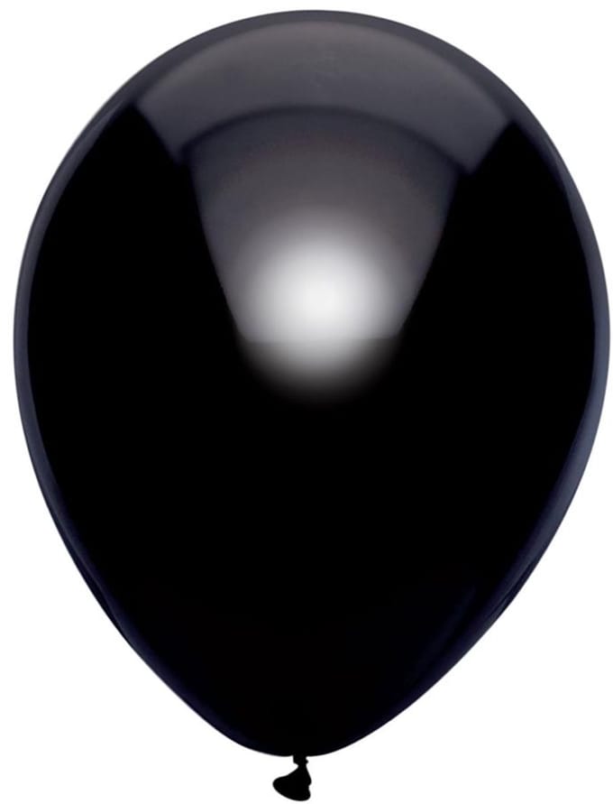 Metallic Ballonnen Zwart : 100 Stuks