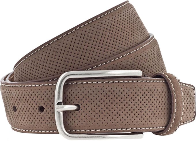 Vanzetti Leren Riem Leather Belt W100 Camel Lichtbruin