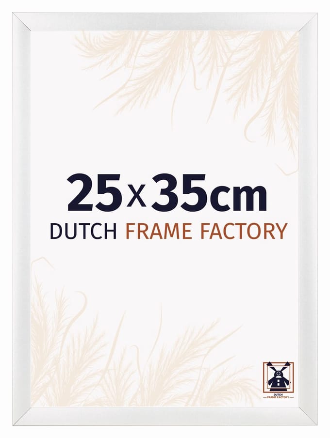 Fotolijst 25x35 cm - MDF - Wit Hoogglans - Praag
