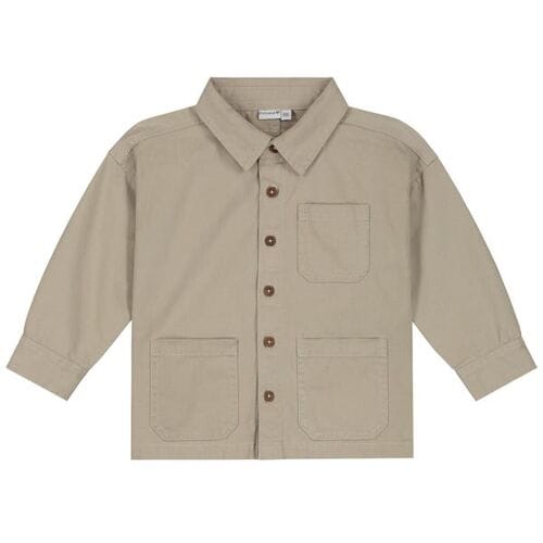 Prénatal peuter blouse Dark Beige Grey 80 heren