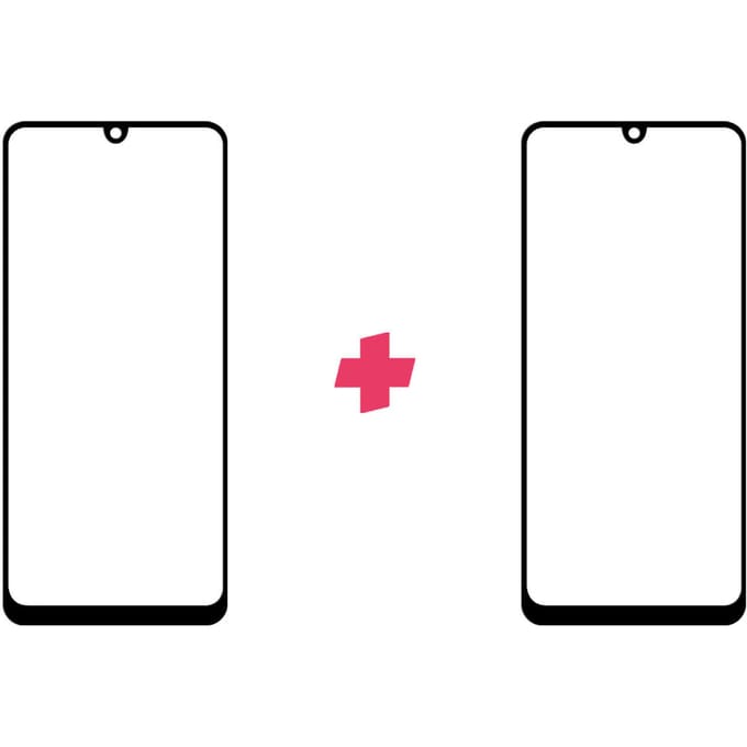 DuoPack: Samsung Galaxy A31 screenprotector gehard glas Edge to Edge