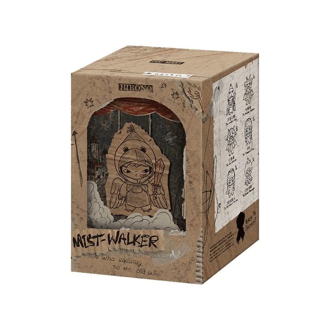 POP MART Hirono Mist-Walker Serie - Pluche Poppetje Hanger Blind Box black