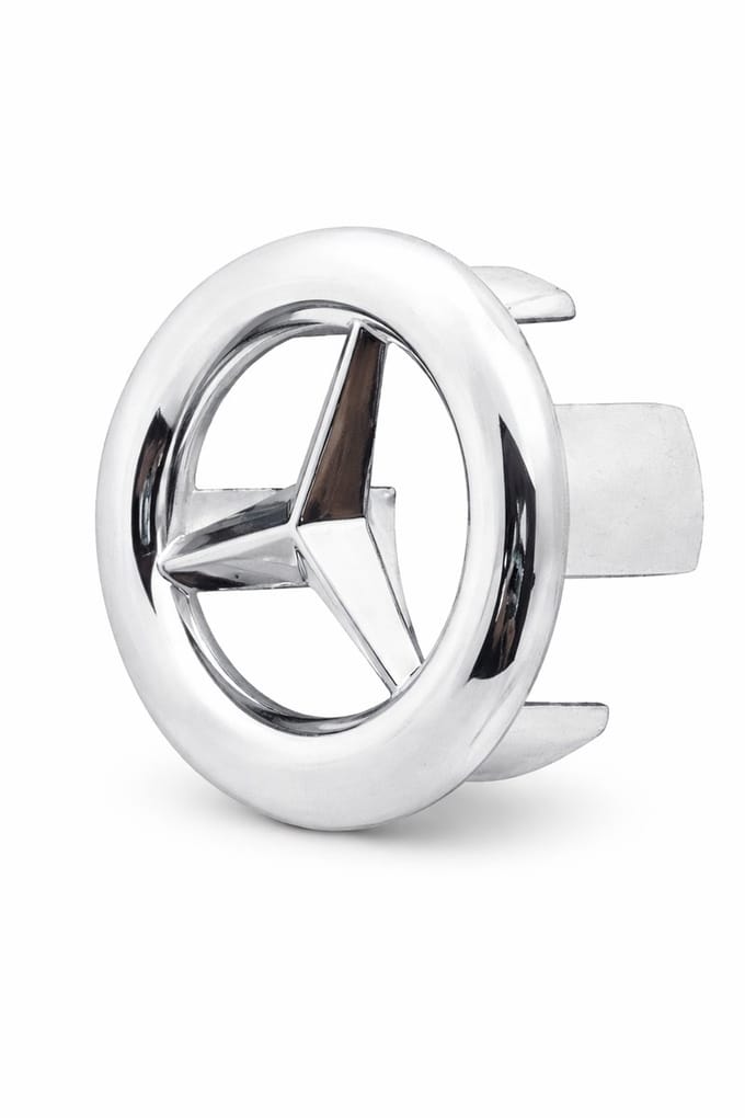Knaak Wastafel Overloop Rozet - Rond Ster - Chroom - 3 cm